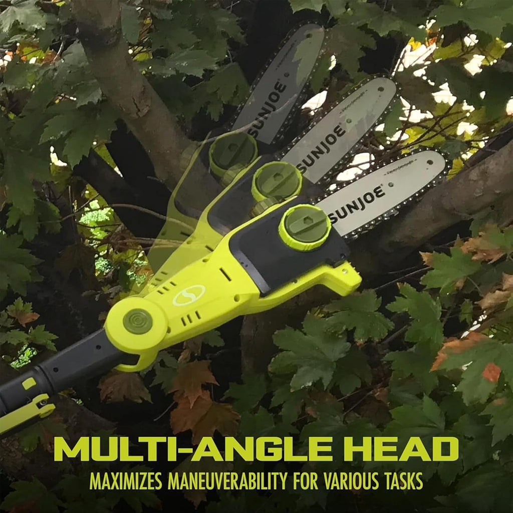 Cordless Lawn Care System, Grass & Hedge Trimmer Combo Power Tool Kit with 8” Pole Saw, Batteries & Charger - Heavy-Duty Trimming Machine Set for Lawn, Yard & Gardening Care, IONMAX GTS4002C