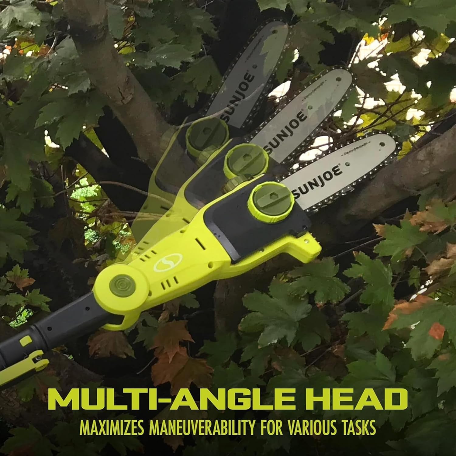 Cordless Lawn Care System, Grass & Hedge Trimmer Combo Power Tool Kit with 8” Pole Saw, Batteries & Charger - Heavy-Duty Trimming Machine Set for Lawn, Yard & Gardening Care, IONMAX GTS4002C