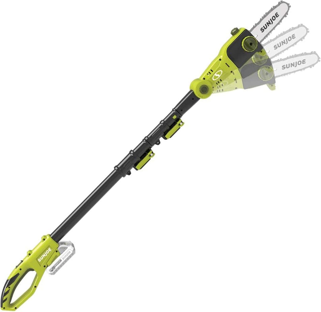 Cordless Pole Chainsaw Machine, Electric Telescoping Trimmer, Extendable up to 7.2 Ft - Heavy-Duty Trimming Equipment for Tree Trunks, Limbs, Logs, Brush, and Branches, 24V-PS8-LTE