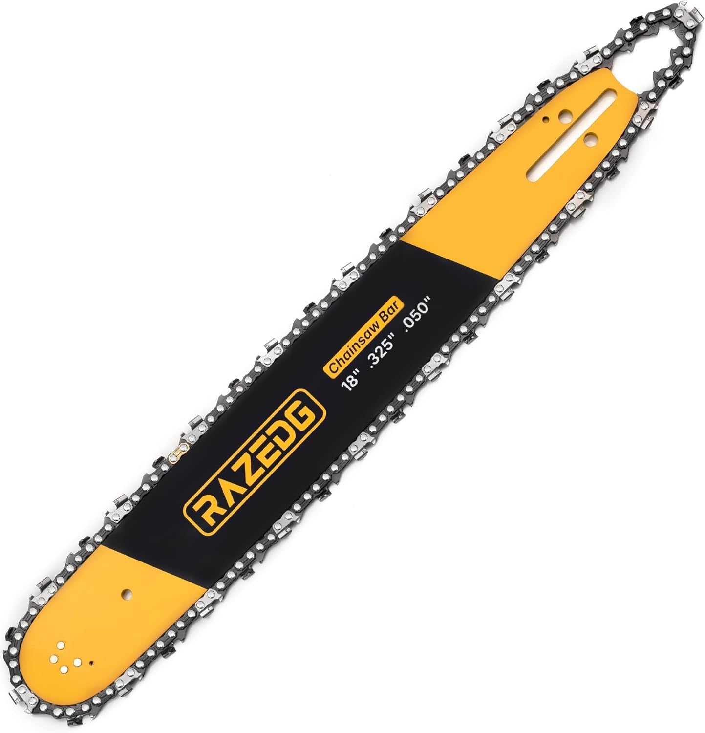 8 Inch Chainsaw Bar and Carbide Chain Combo, 3/8" LP Pitch, 050" Gauge, 33 Drive Links Fits Greenworks, Sun Joe, Chicago, Portland, Kobalt, Earthwise Pole Saw and More- S33 (1 Bar + 1 Carbide Chain)