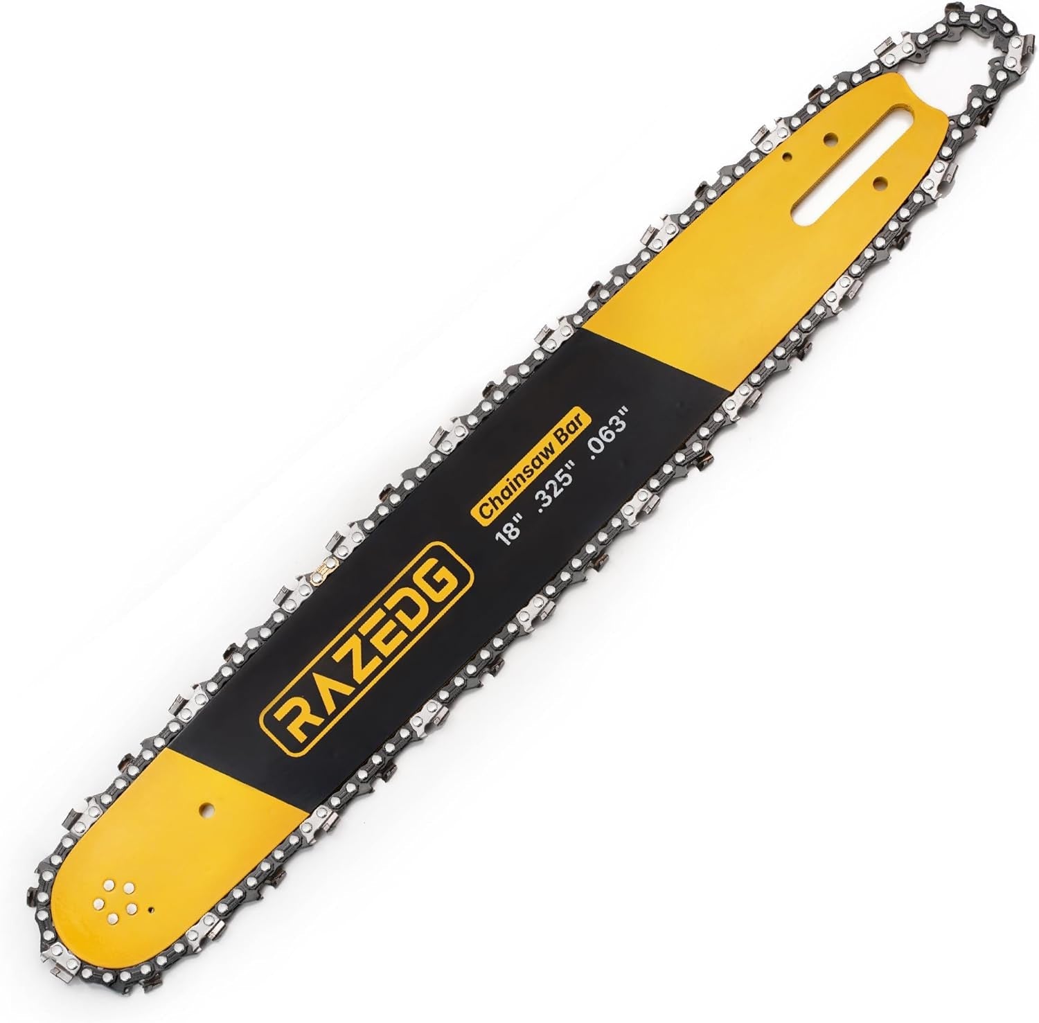 8 Inch Chainsaw Bar and Carbide Chain Combo, 3/8" LP Pitch, 050" Gauge, 33 Drive Links Fits Greenworks, Sun Joe, Chicago, Portland, Kobalt, Earthwise Pole Saw and More- S33 (1 Bar + 1 Carbide Chain)