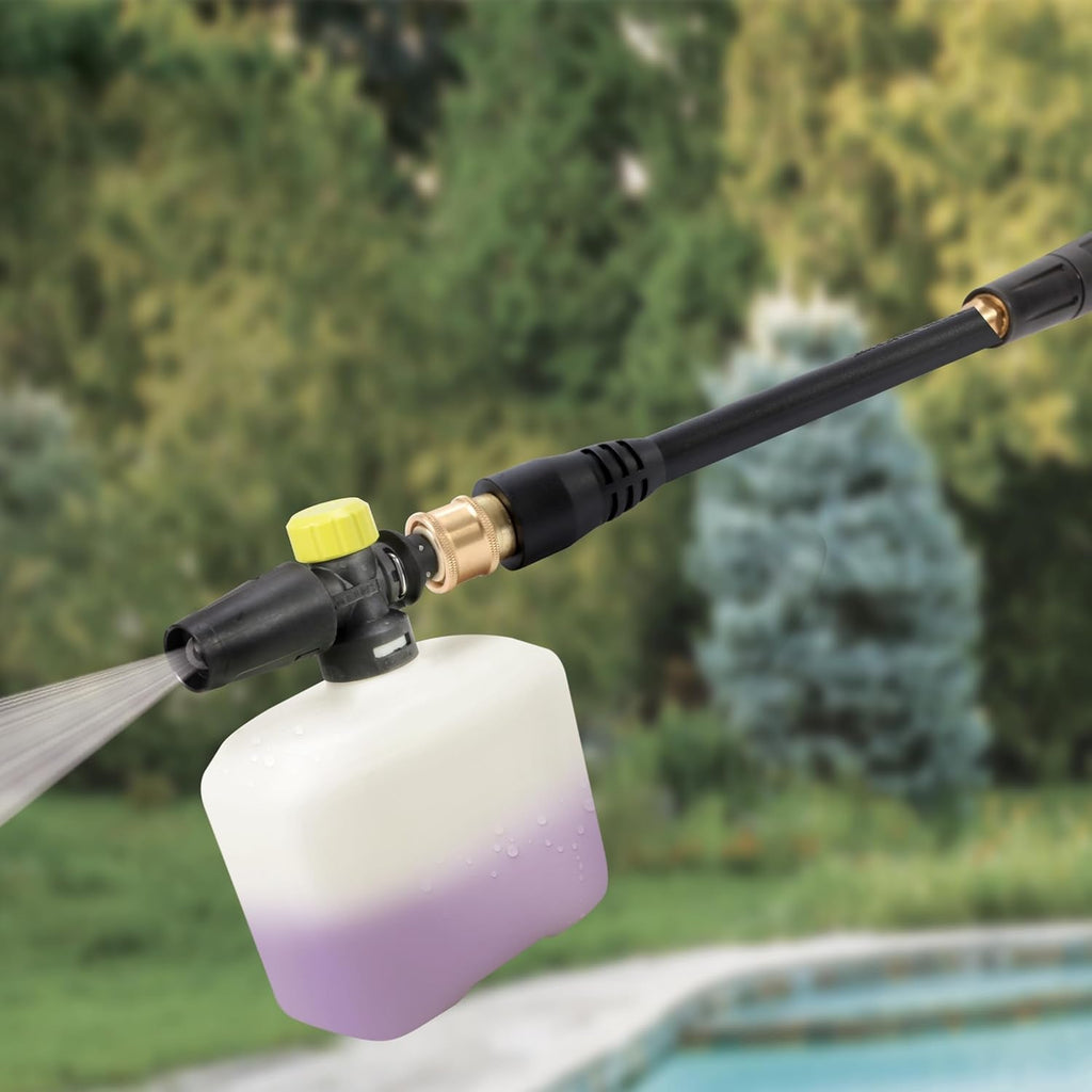 Electric Pressure Power Washer W/ Foam Cannon & Extension Wand, 1600 PSI (PWMA Certified), 1.1 GPM, 13-Amp Motor - Heavy-Duty Cleaning Machine for Patios, Decks, Sidewalks & Cars, SPX2680-MAX