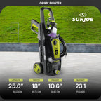 Electric Pressure Power Washer W/ Foam Cannon & Extension Wand, 1600 PSI (PWMA Certified), 1.1 GPM, 13-Amp Motor - Heavy-Duty Cleaning Machine for Patios, Decks, Sidewalks & Cars, SPX2680-MAX