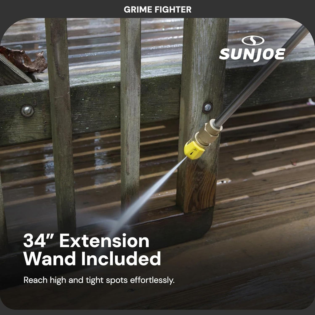 Electric Pressure Power Washer W/ Foam Cannon & Extension Wand, 1600 PSI (PWMA Certified), 1.1 GPM, 13-Amp Motor - Heavy-Duty Cleaning Machine for Patios, Decks, Sidewalks & Cars, SPX2680-MAX