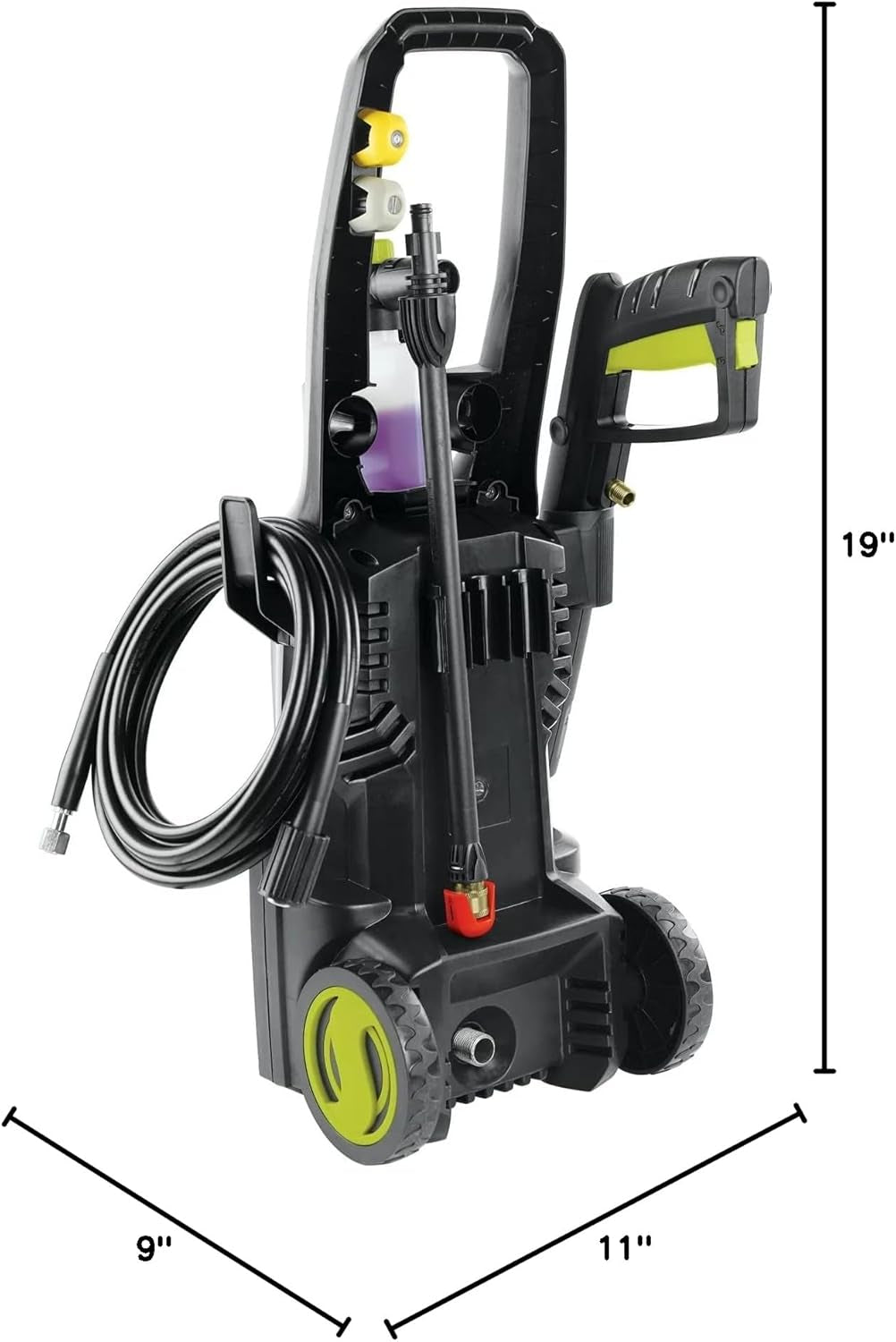 Electric Pressure Power Washer W/ Foam Cannon & Extension Wand, 1600 PSI (PWMA Certified), 1.1 GPM, 13-Amp Motor - Heavy-Duty Cleaning Machine for Patios, Decks, Sidewalks & Cars, SPX2680-MAX