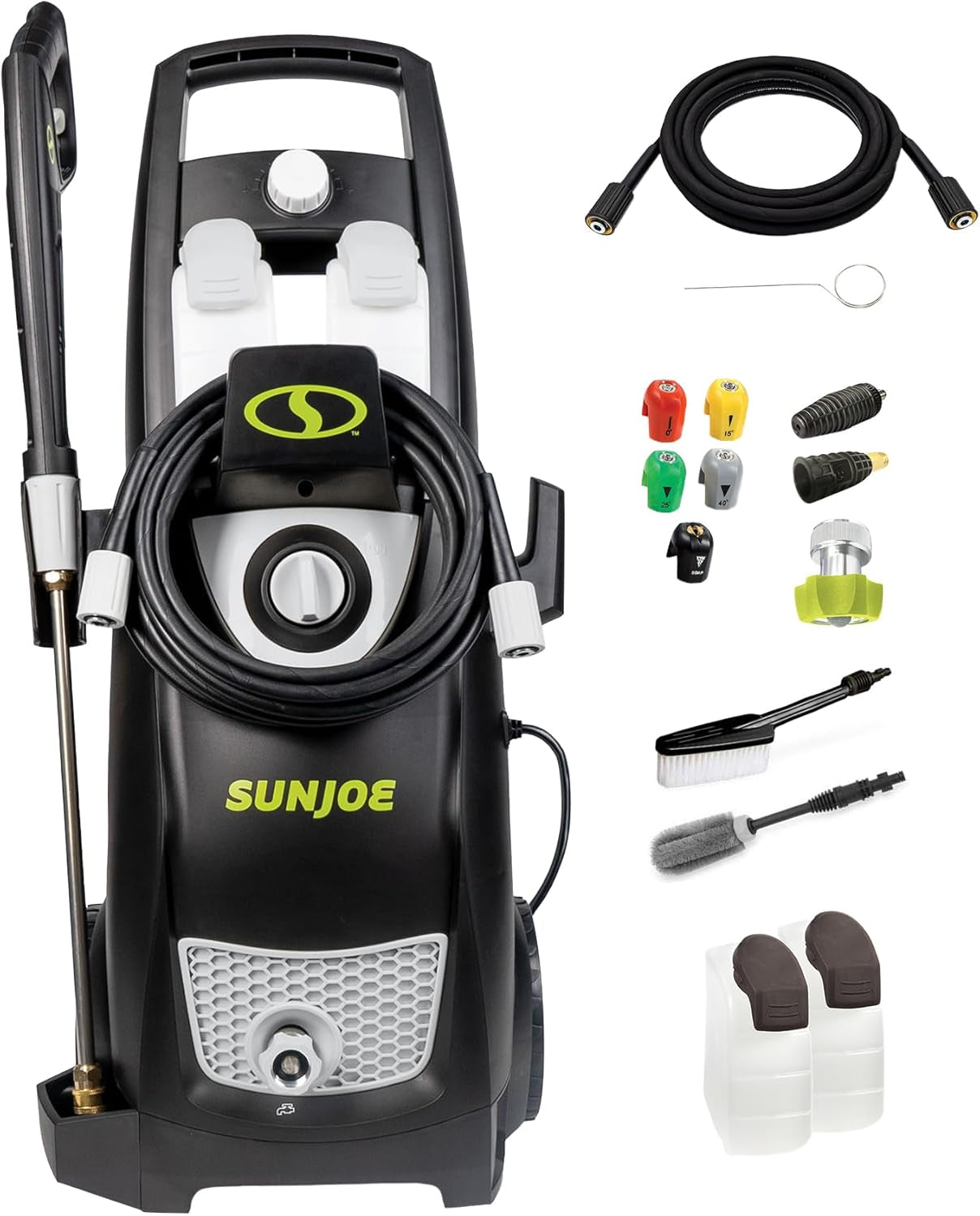 Electric Pressure Power Washer W/ Extension Spray Wand and Hose, 2030 PSI, 1.2 GPM, 14.5-Amp Motor - Heavy-Duty Cleaning Machine for Patios, Decks, Sidewalks & Cars, SPX3000-PK1