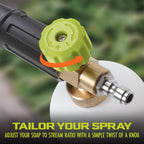 SPX-FC34-PRO Foam Cannon for SPX Series Electric Pressure Washers, 34 Oz, 1/4" Quick Connector, Adjustable Spray Nozzle