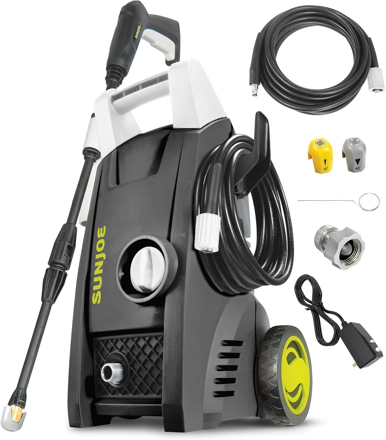 Electric Pressure Power Washer, Heavy-Duty 2500 Max PSI (2030 PSI PWMA Rated), Cleaning Machine for Patios, Decks, & Sidewalks, Safety First GFCI Power Cord, W/Dual Soap Tanks, SPX3000