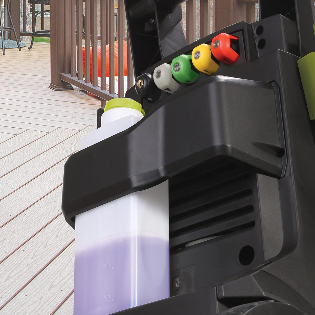 SPX3550 Max Brushless Induction Electric Pressure Washer W/ 5-Quick Connect Nozzles, Detergent Tank, Cleans Cars, Patios, Decks, Sidewalks & More