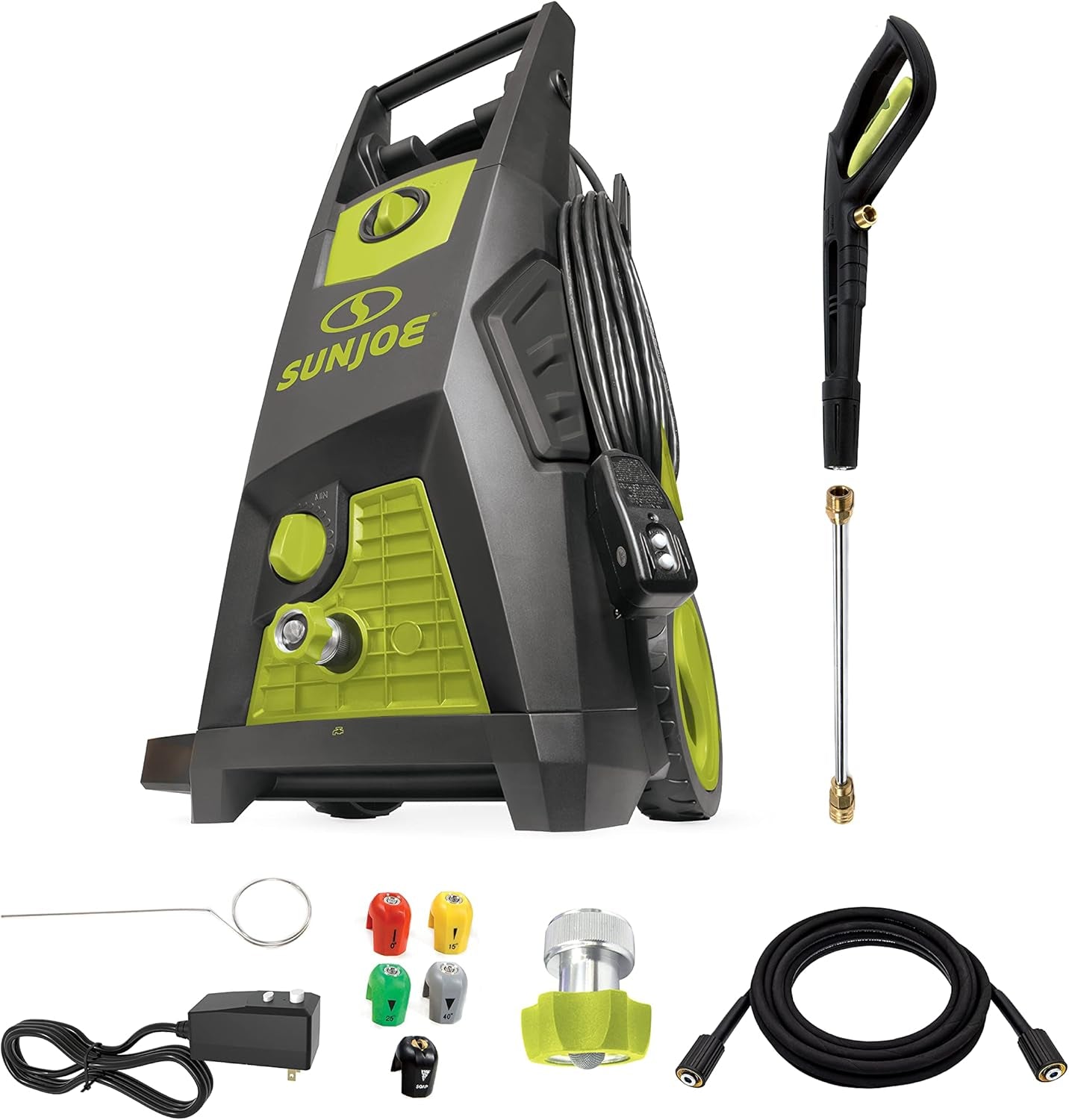 SPX3550 Max Brushless Induction Electric Pressure Washer W/ 5-Quick Connect Nozzles, Detergent Tank, Cleans Cars, Patios, Decks, Sidewalks & More