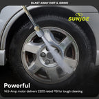 Electric Pressure Washer W/Wheels & 3 Quick-Connect Nozzles, 2200 PSI (PWMA Certified), 1.1 GPM, 14.9-Amp Motor - Heavy-Duty Cleaning Machine for Patios, Decks, Sidewalks & Cars, SPX3000-QW2