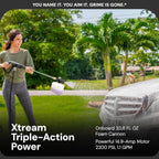 SPX3000-XT XTREAM 2,200 PSI Pressure Washer with 14.9A Motor, Includes 4 Quick-Connect Nozzles, High-Pressure Hose, Garden Hose Adapter, and 35-Foot Power Cord