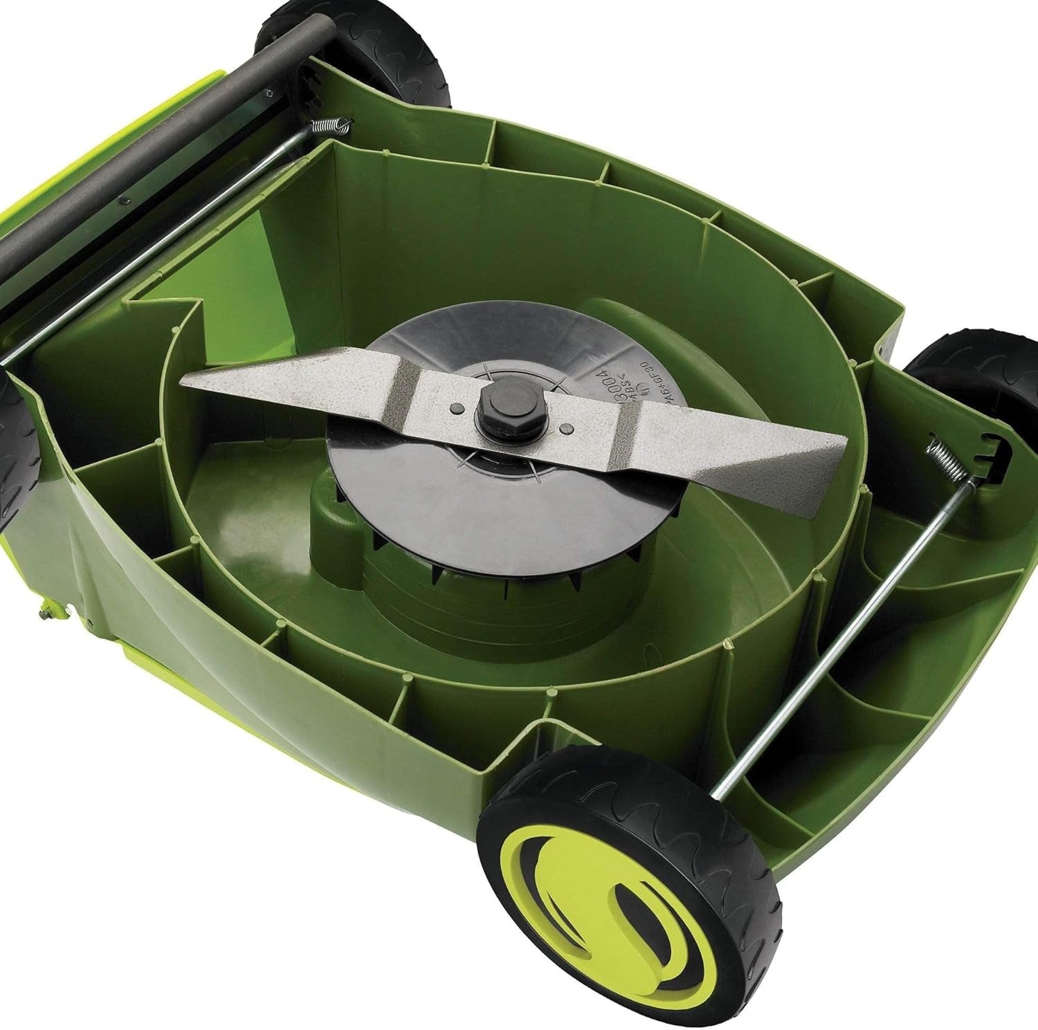 MJ401E 14-Inch 12-Amp Electric Lawn Mower W/Collapsible Handle for Storage, 3-Position Height Control, 10.6-Gallon Bag, Green