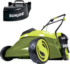 Cordless Electric Push Lawn Mower with 10.6-Gal Bag, 14-Inch Cutting Width, Green - Heavy-Duty Yard Trimmer Machine for Gardening Care and Maintenance, MJ401C-PRO
