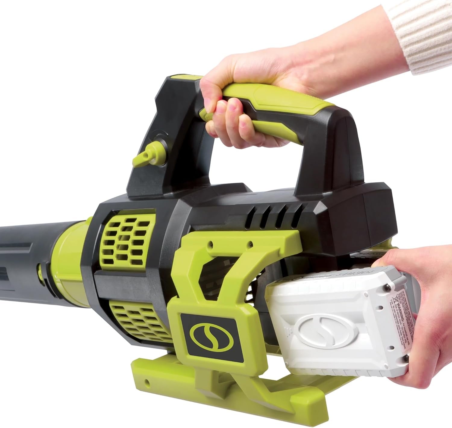 Cordless Brushless Turbine Jet Blower Kit with 2 Batteries & Charger, 24V, 133 MPH - Portable and Lightweight Battery-Powered Electric Equipment for Lawn, Garden, and Yard Care, 24V-X2-JB500