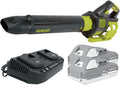 Cordless Brushless Turbine Jet Blower Kit with 2 Batteries & Charger, 24V, 133 MPH - Portable and Lightweight Battery-Powered Electric Equipment for Lawn, Garden, and Yard Care, 24V-X2-JB500
