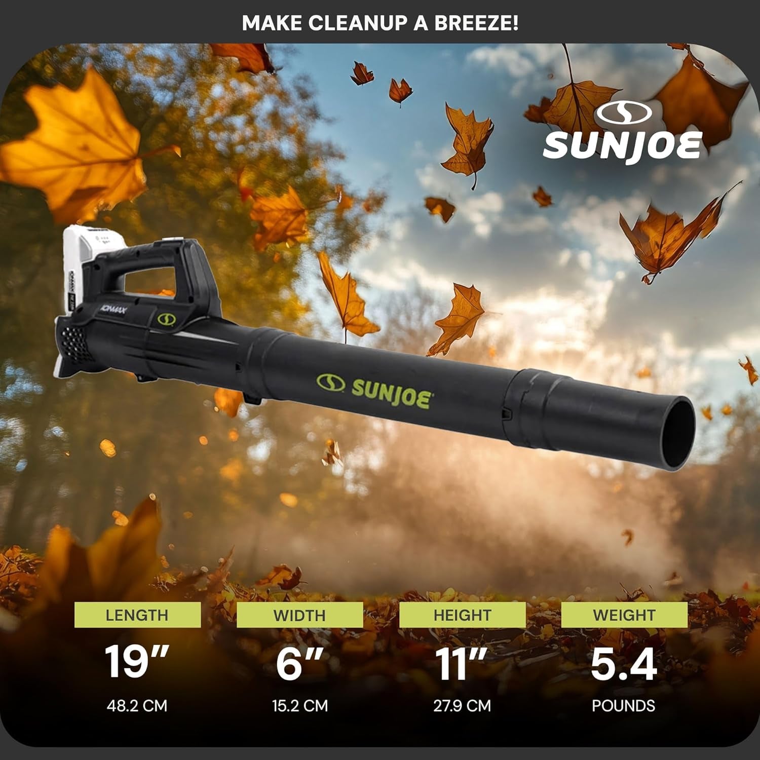 Cordless Jet Blower with Compact Turbine, Battery & Charger, 24V, 100 MPH - Portable and Lightweight Battery-Powered Electric Equipment for Lawn, Garden, and Yard Care, IONMAX 24V-TB-LTE