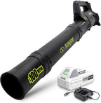 Cordless Jet Blower with Compact Turbine, Battery & Charger, 24V, 100 MPH - Portable and Lightweight Battery-Powered Electric Equipment for Lawn, Garden, and Yard Care, IONMAX 24V-TB-LTE