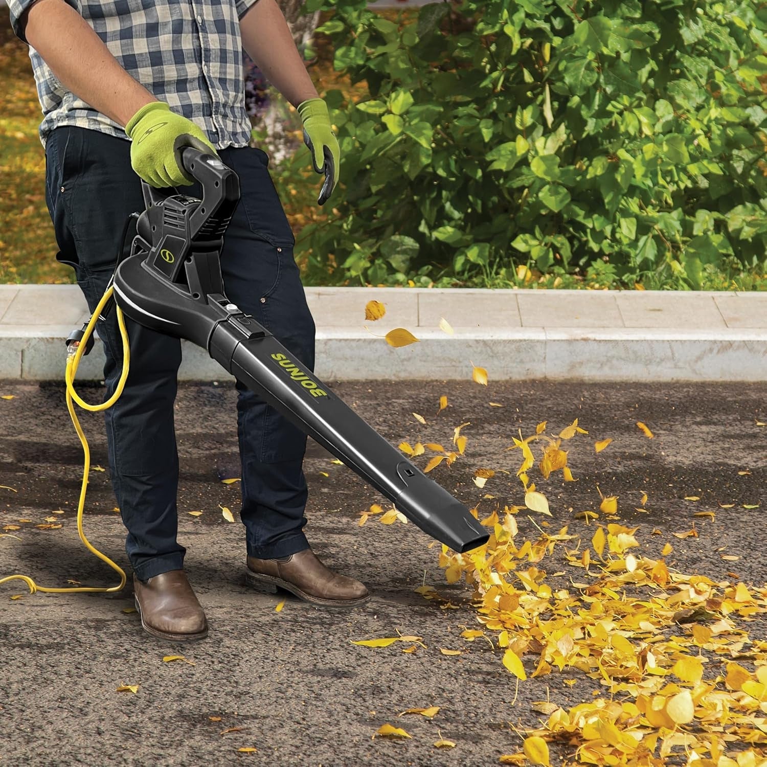 Electric Leaf Blower with All-Purpose 2-Speed Settings, 10 Amp, 18 Inch, SBJ601E - Portable Machine and Equipment for Lawn, Garden, and Yard