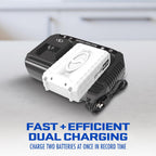 24V-TB-CT 24-Volt Compact Cordless Jet Turbine Leaf Blower W/Lithium-Ion Battery and Dual Port Quick Charge Docking Station