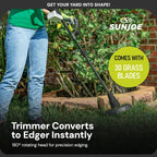 24V IONMAX Cordless Leaf Blower, Grass and Hedge Trimmer Outdoor Garden Combo Power Tool Kit with Batteries and Charger, 24V-GT4MAX-LTE